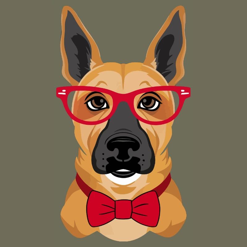 Intelligentes Hündchen: Elegantes Hundedesign