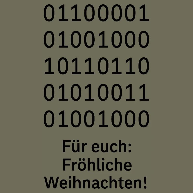 Binary Code Weihnachtszauber