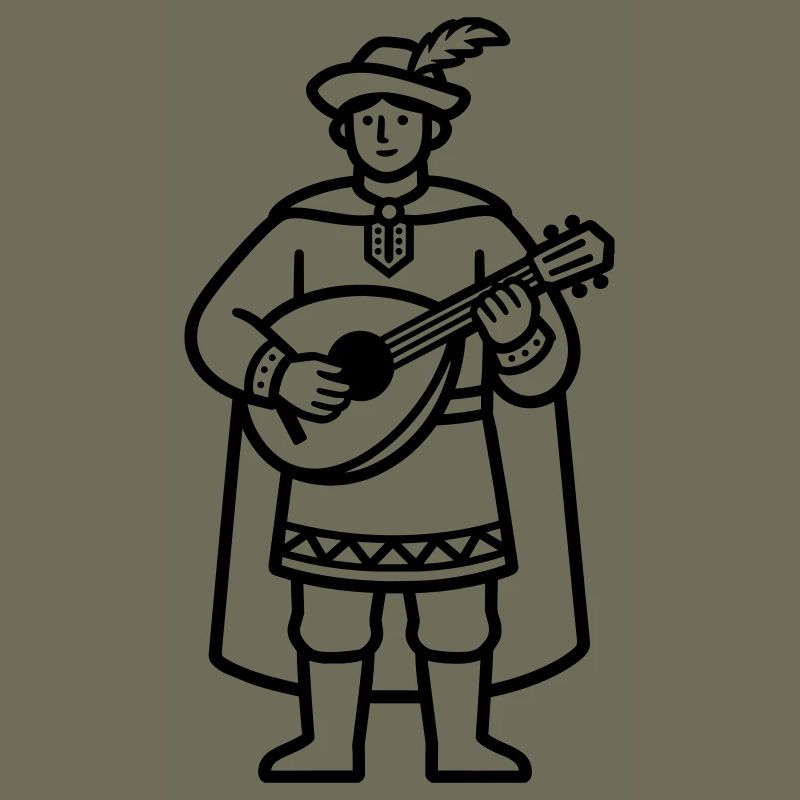 Mittelalterlicher Bard