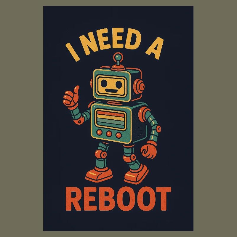 Reboot retro AI robot
