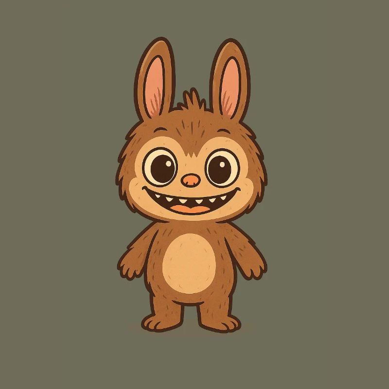 Cute Teddy Bear Rabbit Versatile Pattern