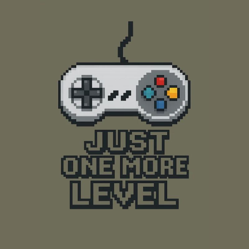 Pixel Neon Game Controller Design