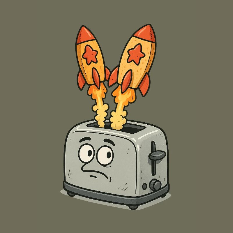 Space rockets in the toaster