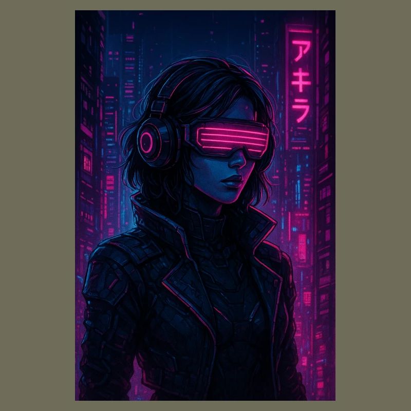 Cyberpunk Neon Pilot