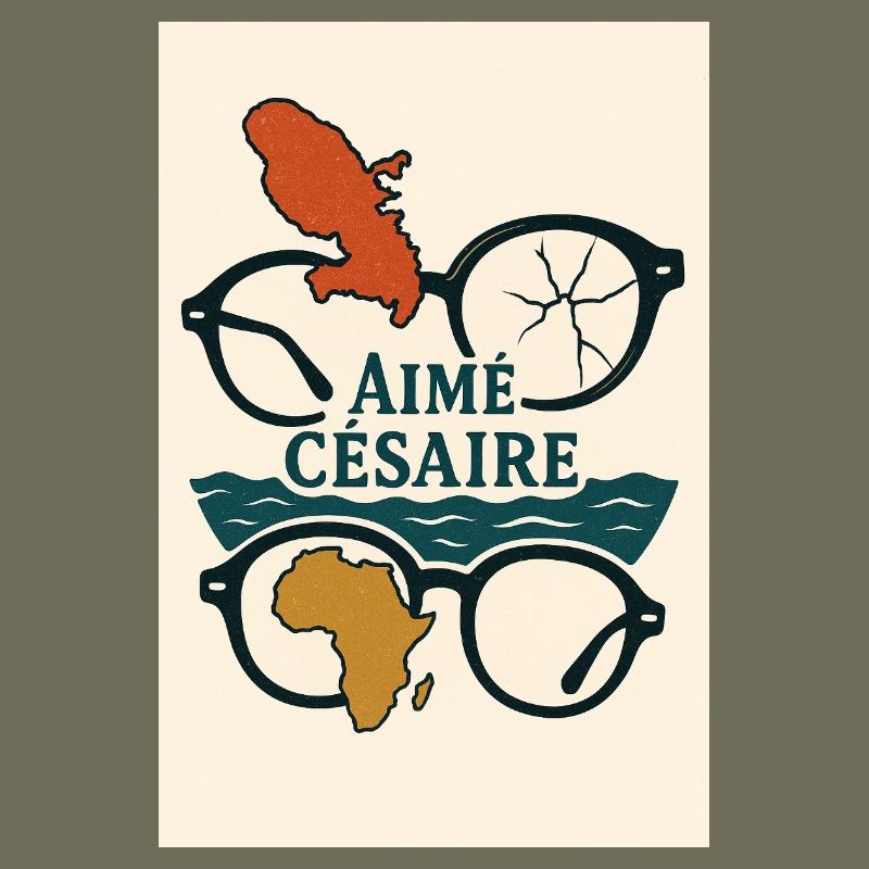 Monde Aimé Césaire glasses