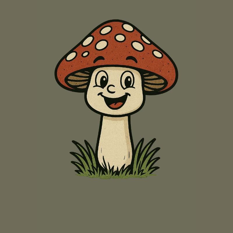 Funny Toadstool Cartoon