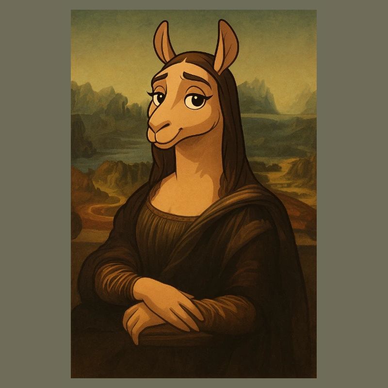 Lama Mona Lisa Rätselhaft