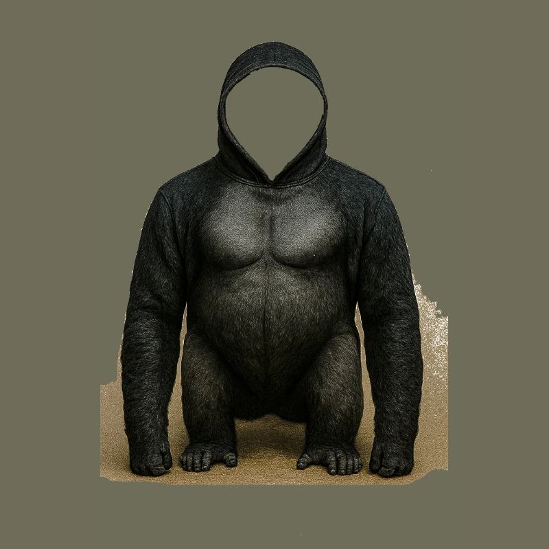 Conception du sweat à capuche Shadow Gorilla