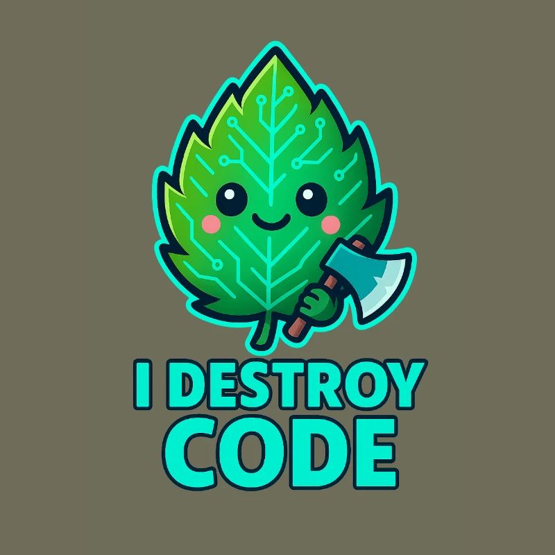 Grünes Blatt Code-Krieger