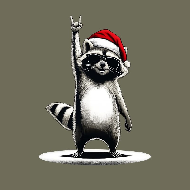 Weihnachtswaschbär