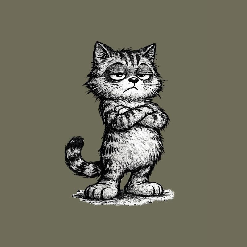 Grumpy Katze – Chef Vibes (Sketch Attitude)