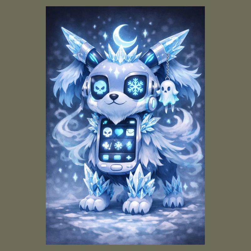 Eis-Kristall Robo-Hund