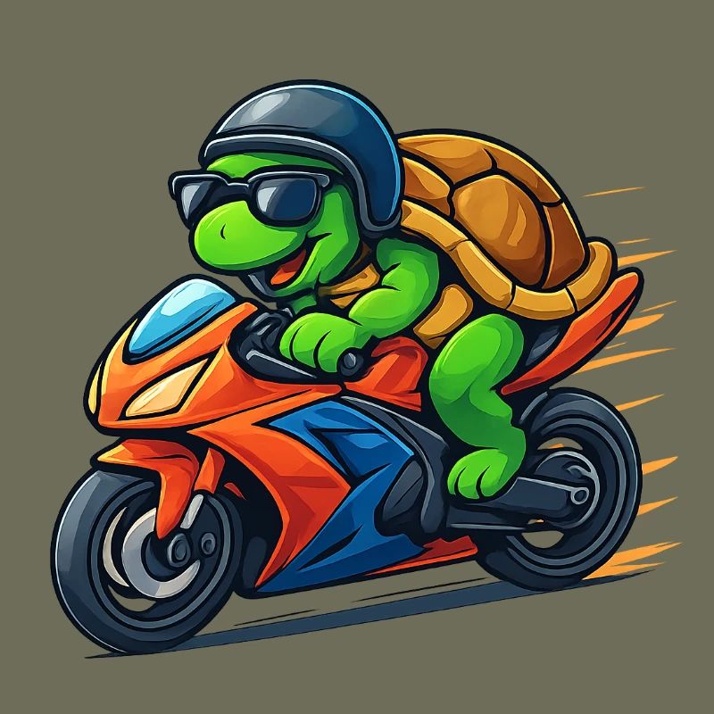 turtle biker
