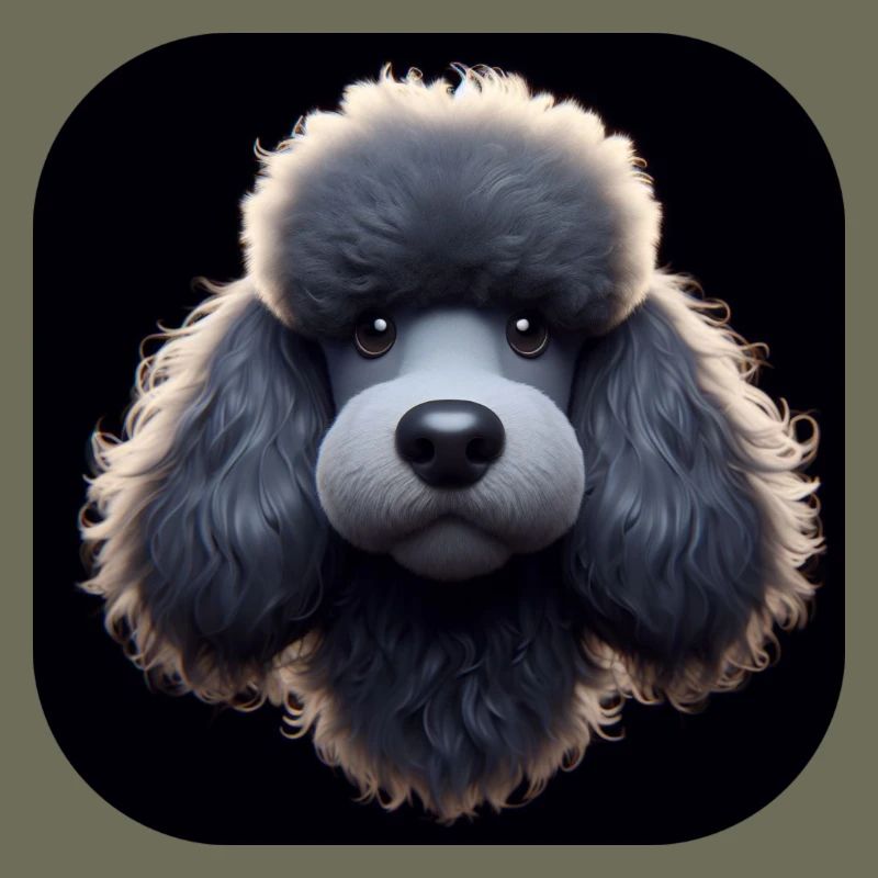 Caniche dans le style d’animation