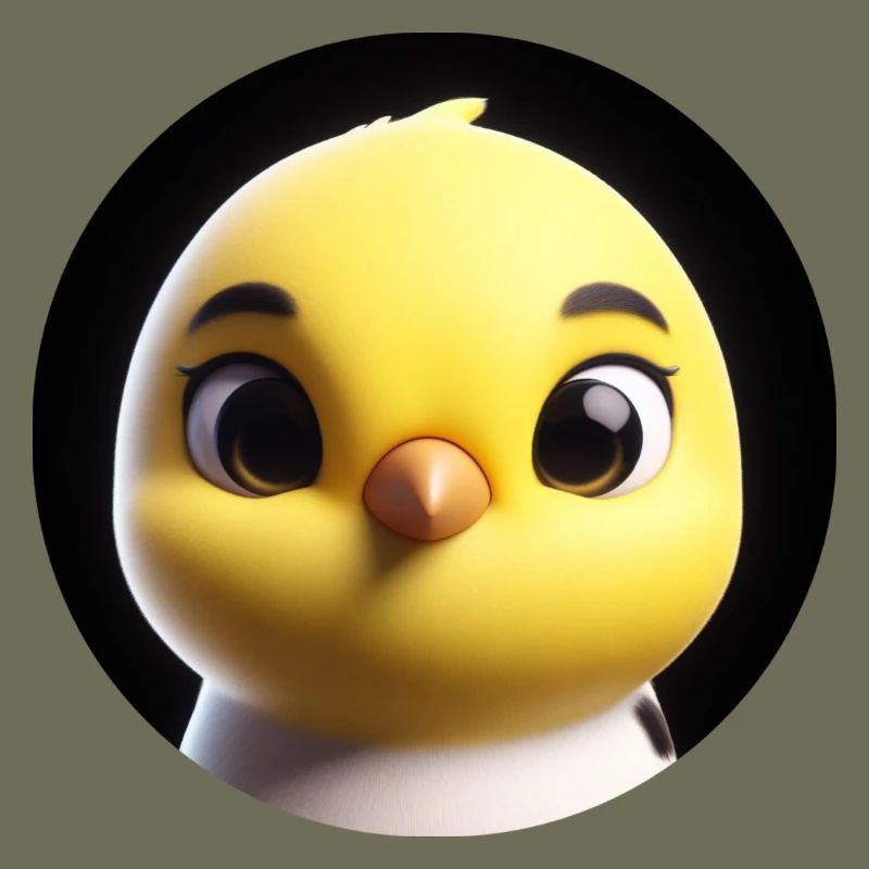 Chicks in animation style
