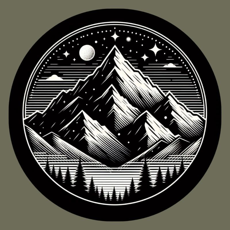Mountain, Night, Starry Sky, Forest