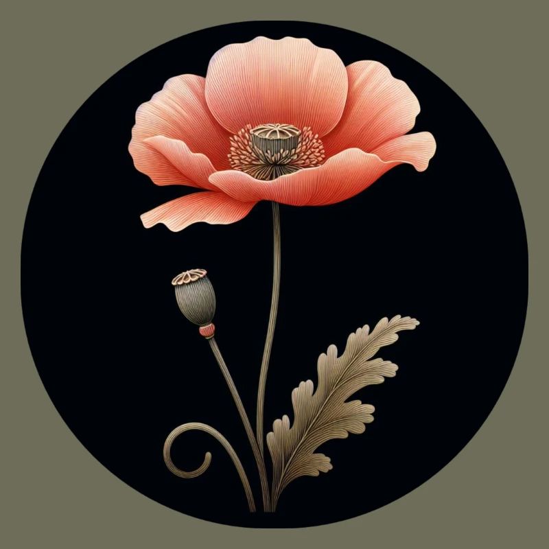Mohnblume Mohn Blume rot orange