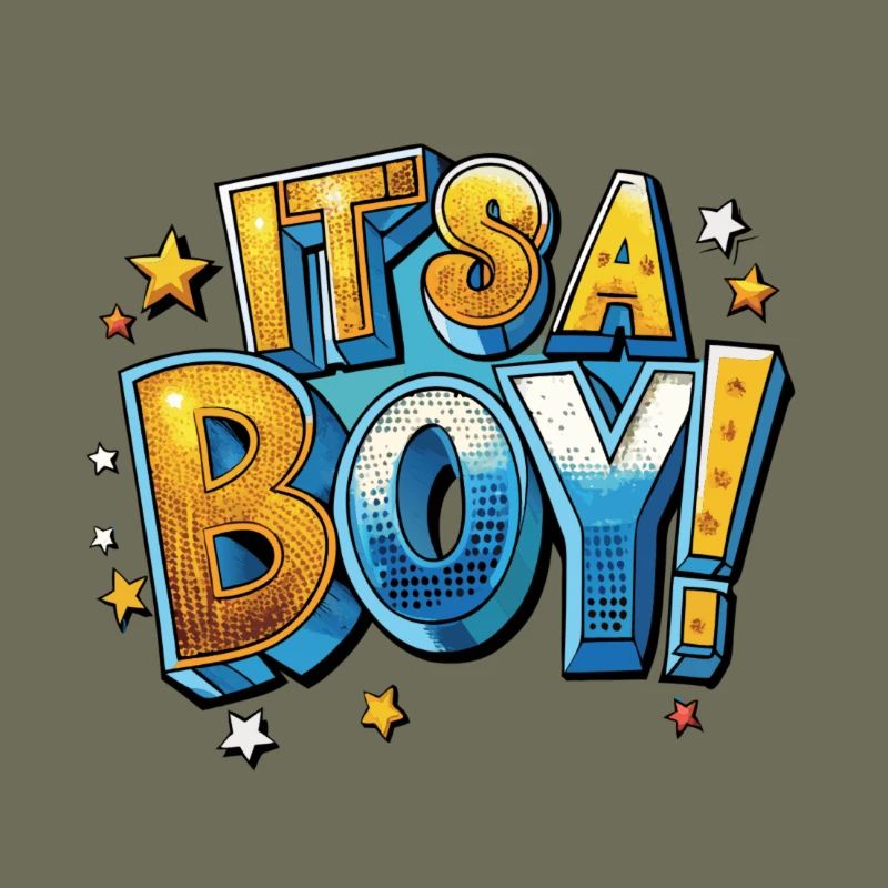 Es ist ein Junge Comic