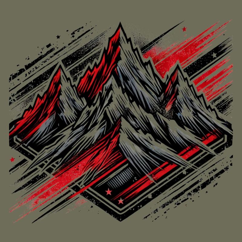 Schroffe Berge