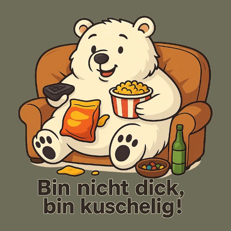 Dicker Eisbär - Bin nicht dick, bin Kuschelig!