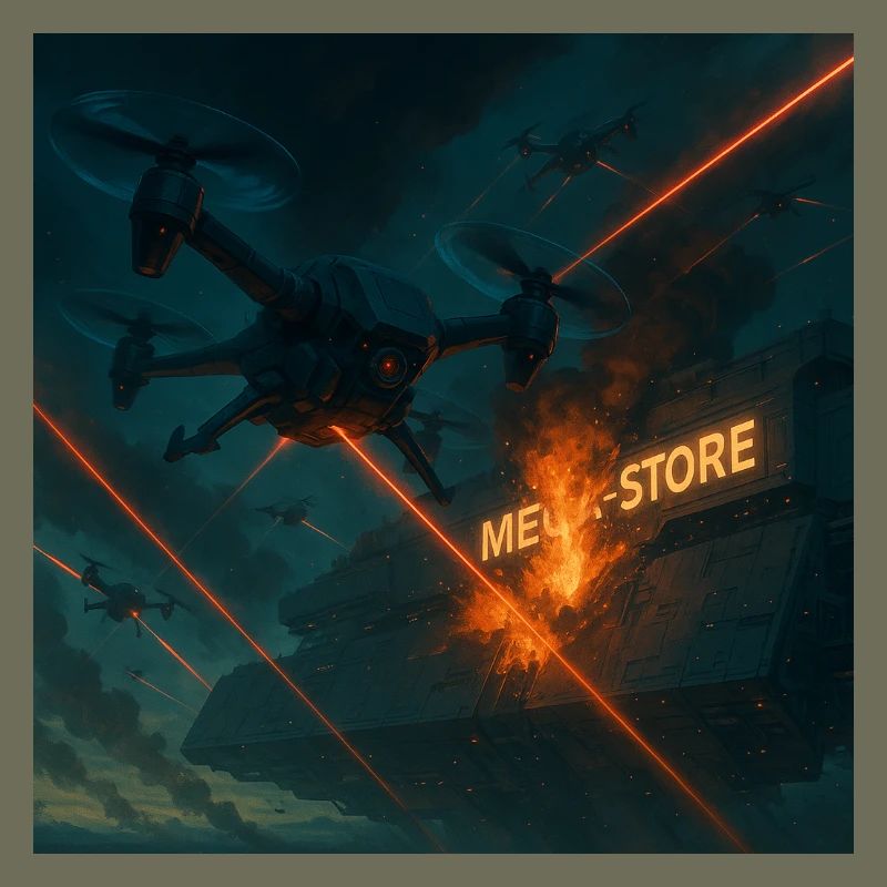 Futuristic Air Base Attack Image