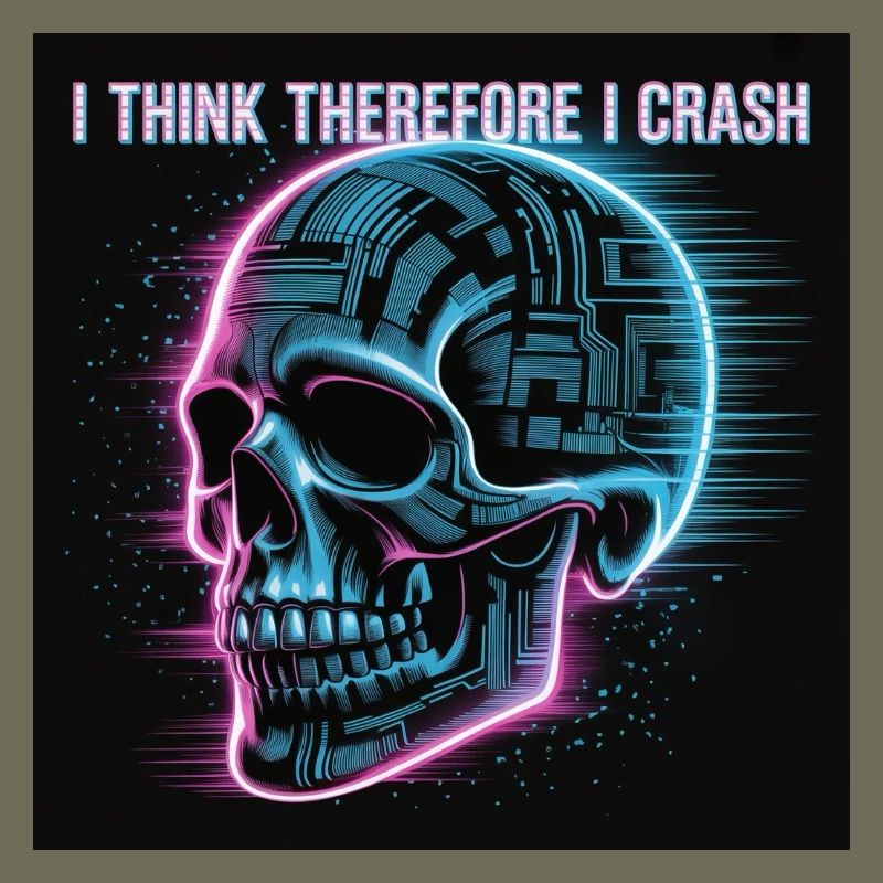 Cyberpunk Neon Skull