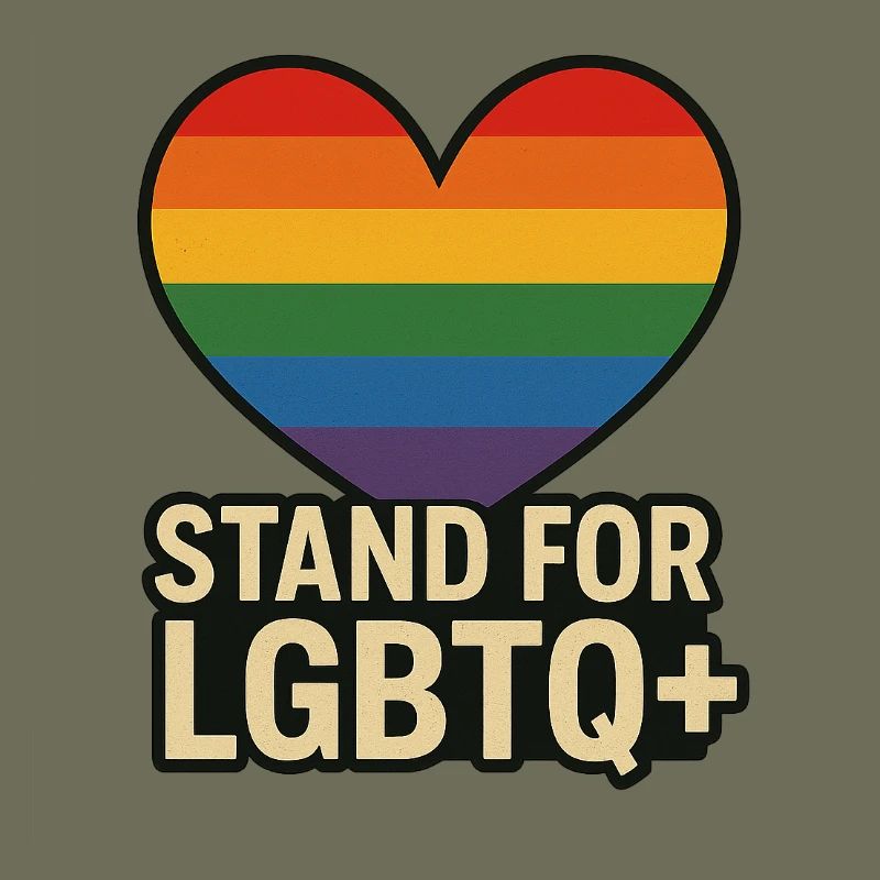 Pride Heart LGBT Support-Design