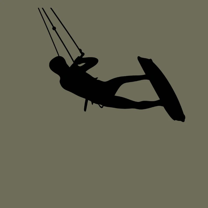 Kiter. Kitesurfing