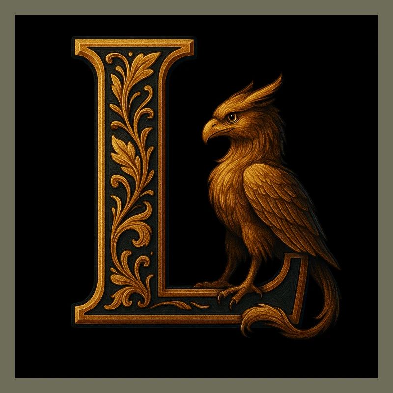 L – Magic ornament with phoenix