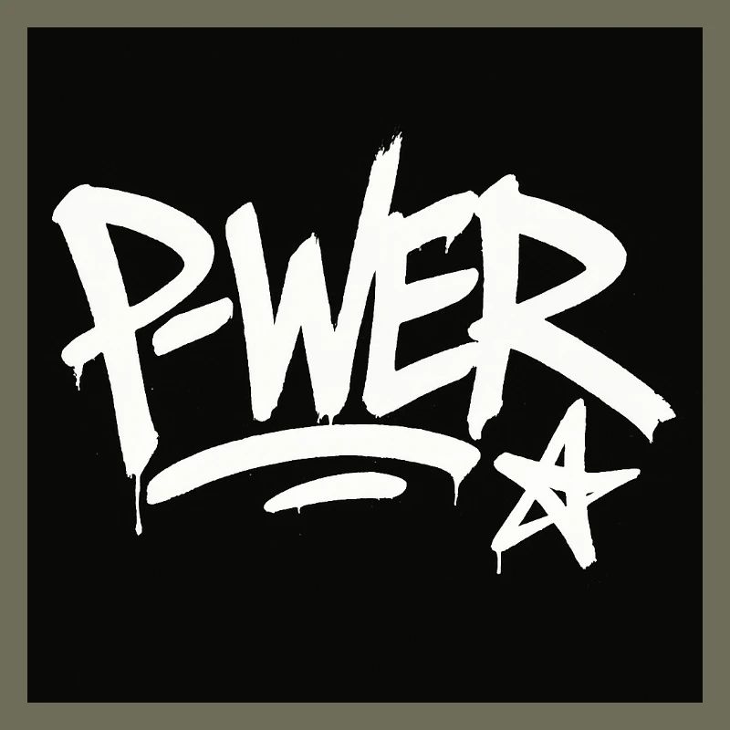 Graffiti-Stil Power-Text-Design