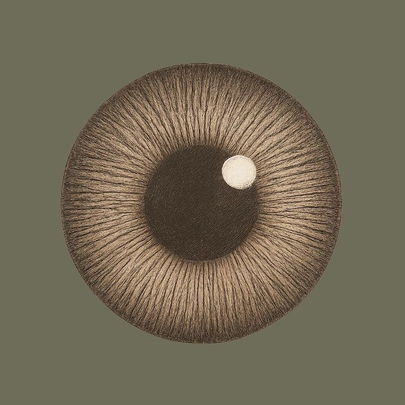 Brown Iris Closeup