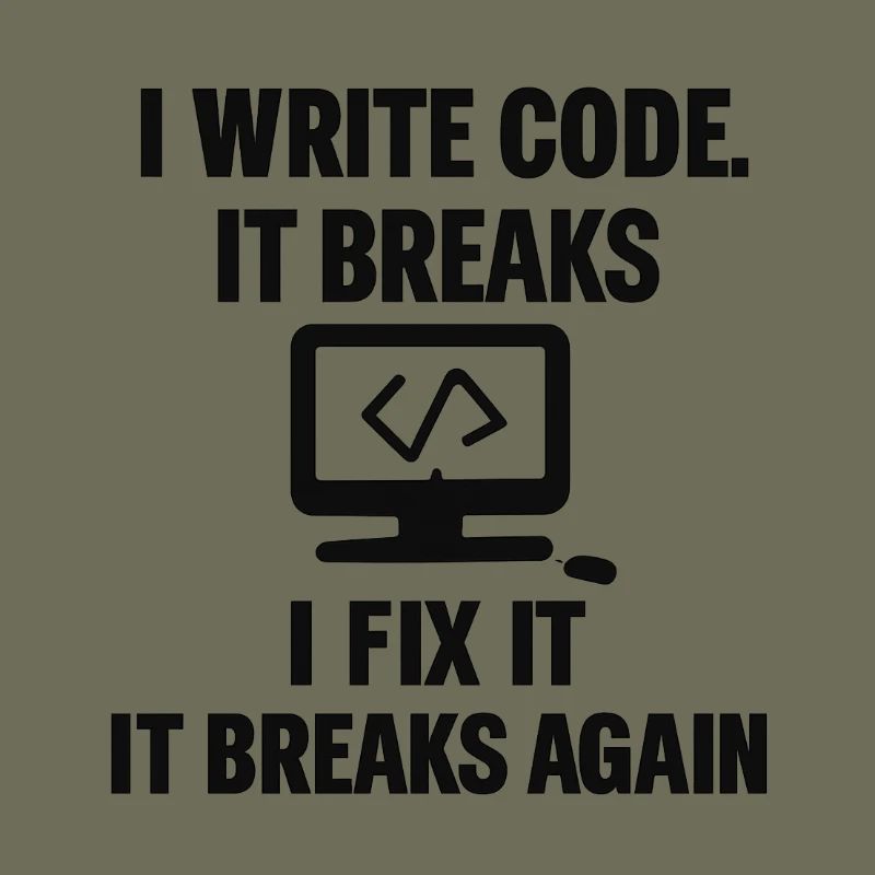 I Write Code – Funny Programmer T-Shirt