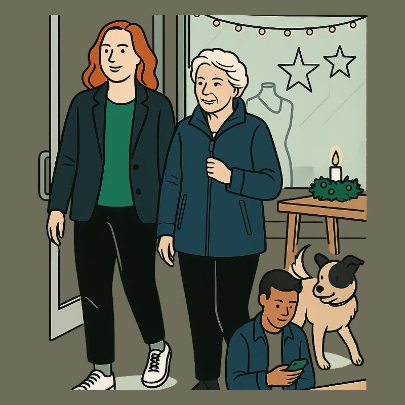 mit Oma einkaufen