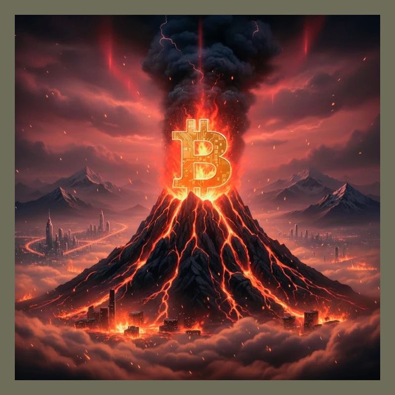 Bitcoin volcano eruption
