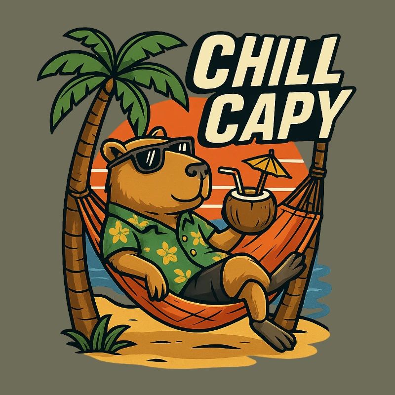 Chill Capy – Beach Capybara