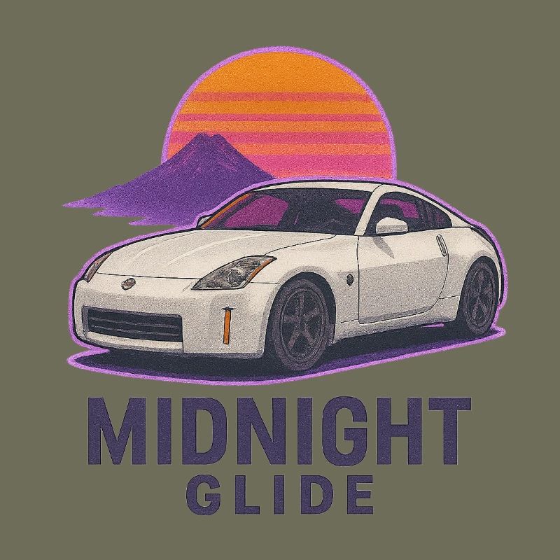Midnight Glide Retro Sunset Auto