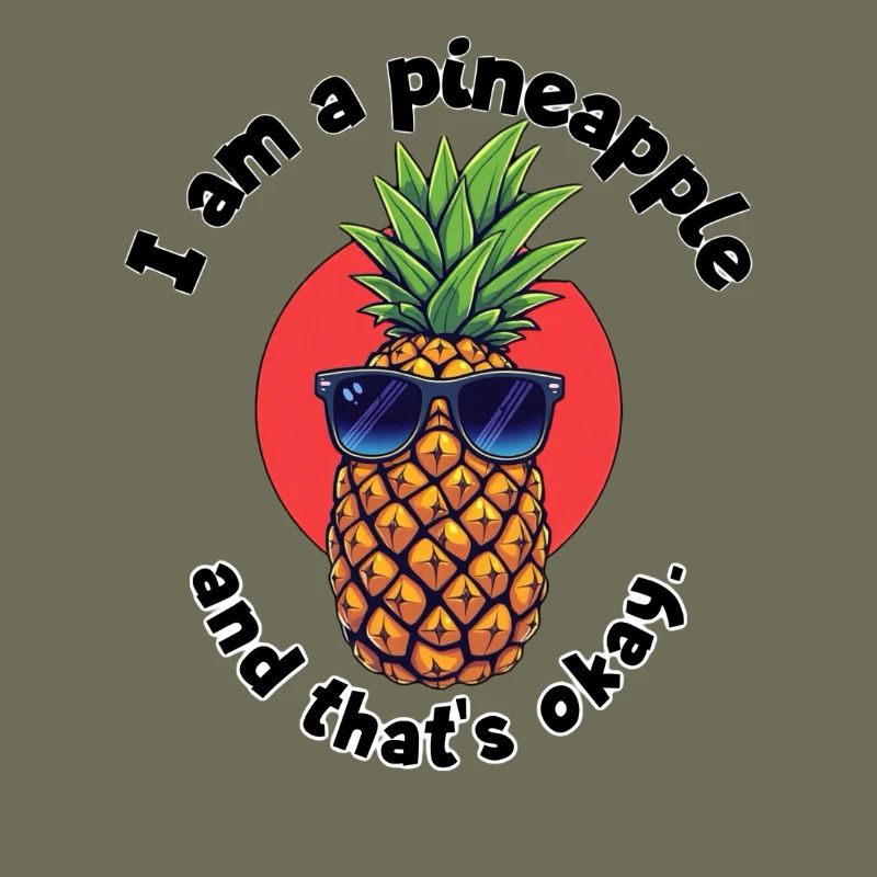 Pineapple mit Sonnenbrille