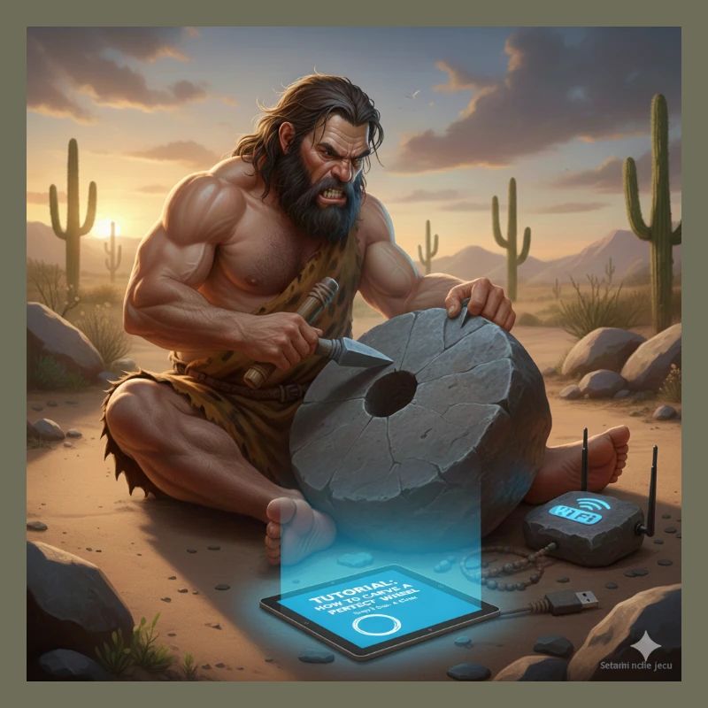 Support technique des hommes des cavernes - Le premier tutoriel