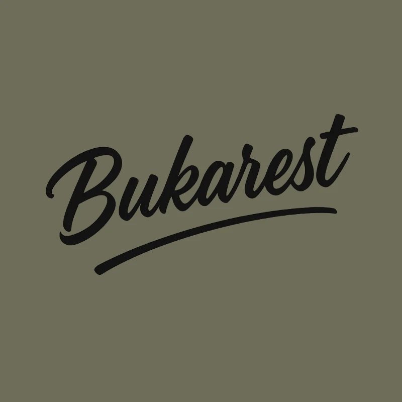 Bukarest Script Vintage Logo
