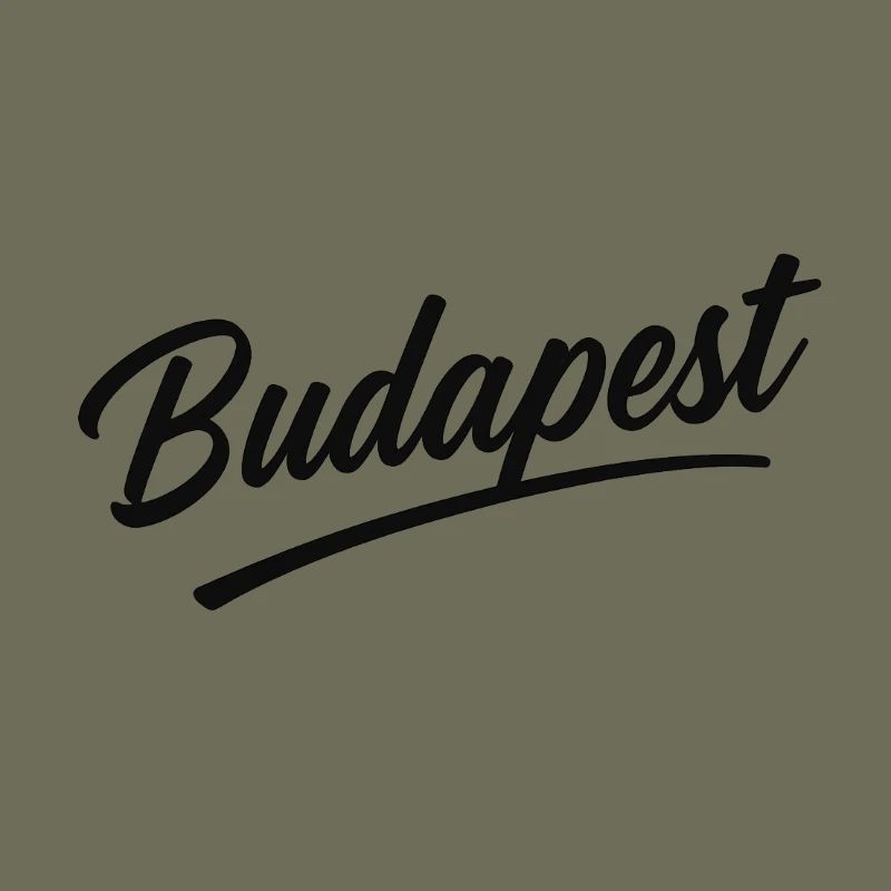 Souvenir de voyage avec lettrage d’écriture de Budapest