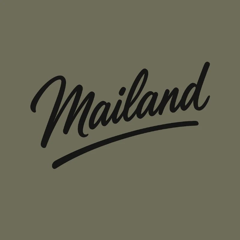 Logo Milan Script – Lettrage Milan