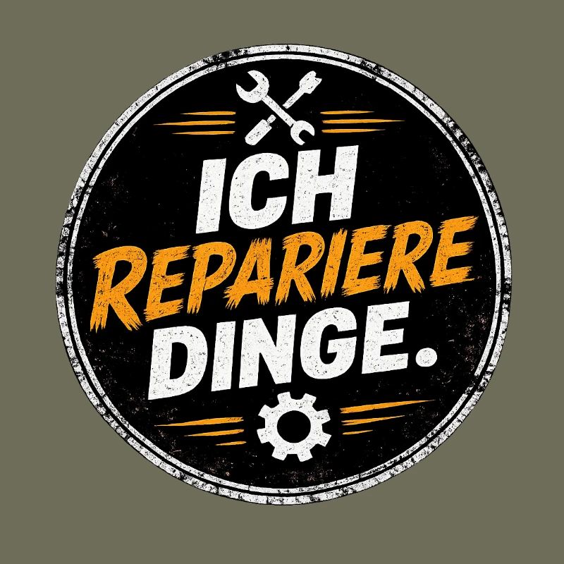 Ich repariere Dinge – Handwerk Spruch