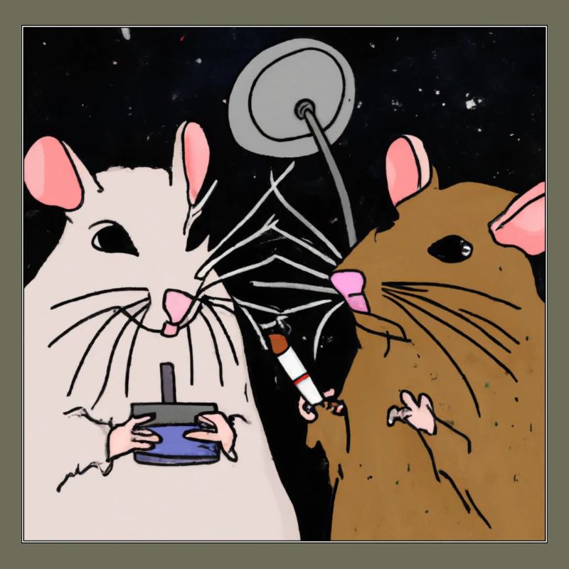 Fumer des rats dans l’espace.