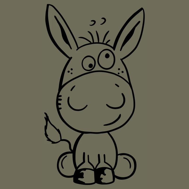 Petit âne - Bébé - Cadeau - Dessin animé
