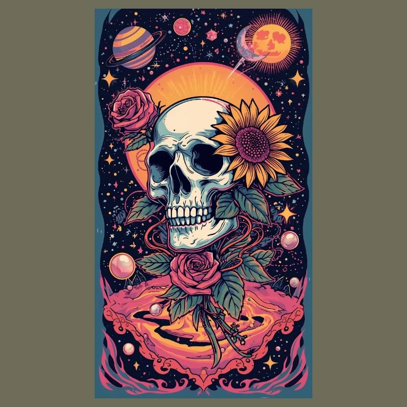 Crâne et Fleur de l’Espace