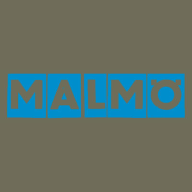 Malmö – Blaues Textdesign