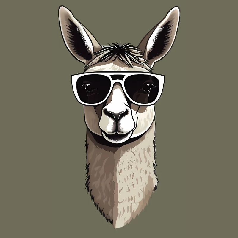 Llama with sunglasses