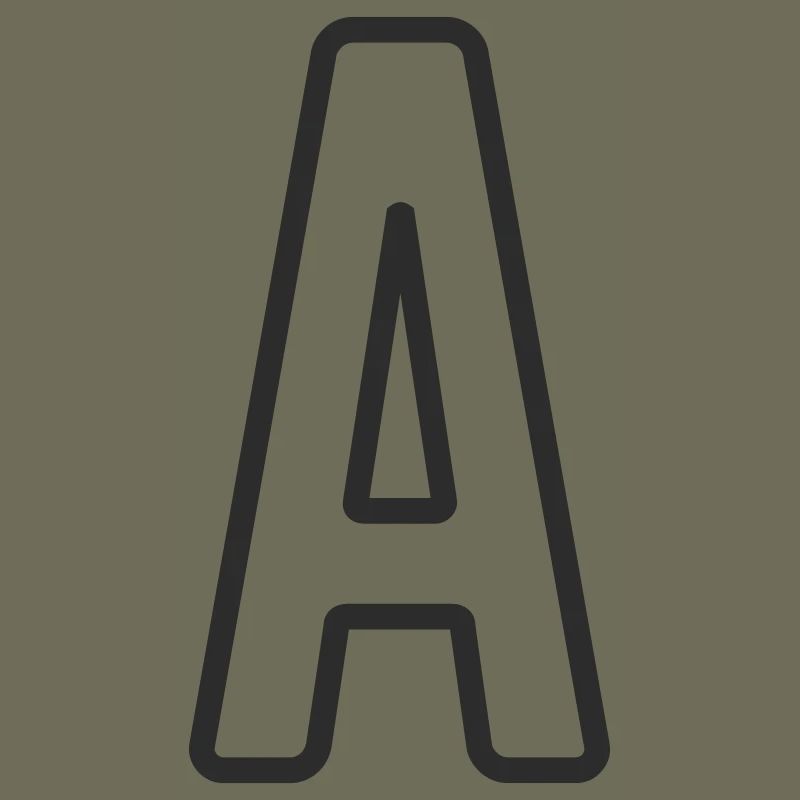 Buchstabe A Typodesign 