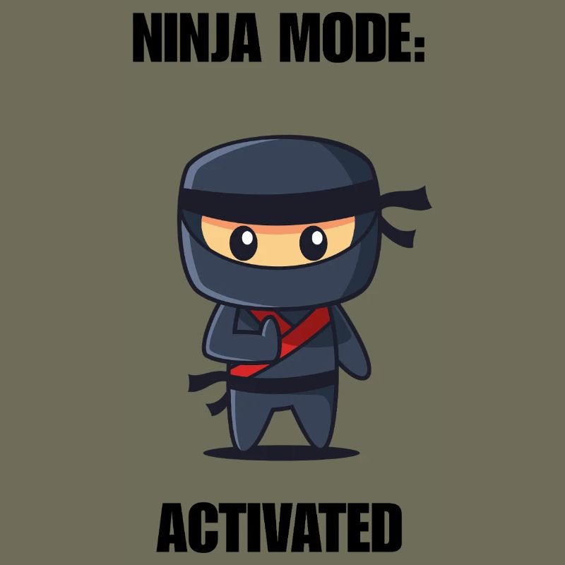 Chemise activée par la mode ninja – Diction ninja drôle
