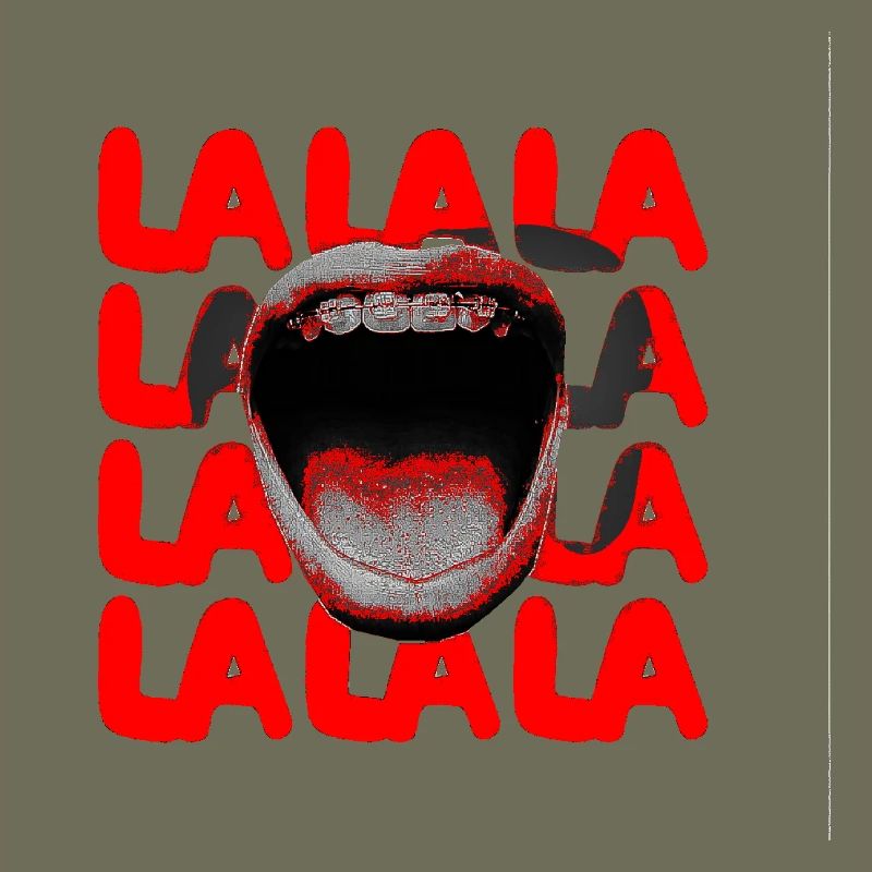 LALA Scream Typografie